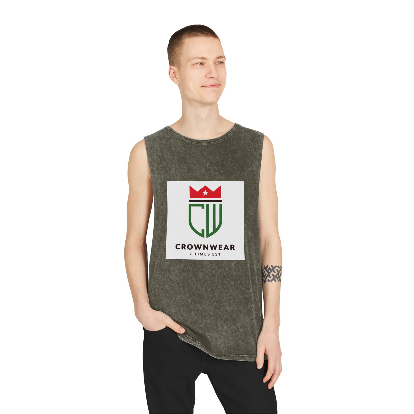 Unisex Stonewash Tank Top