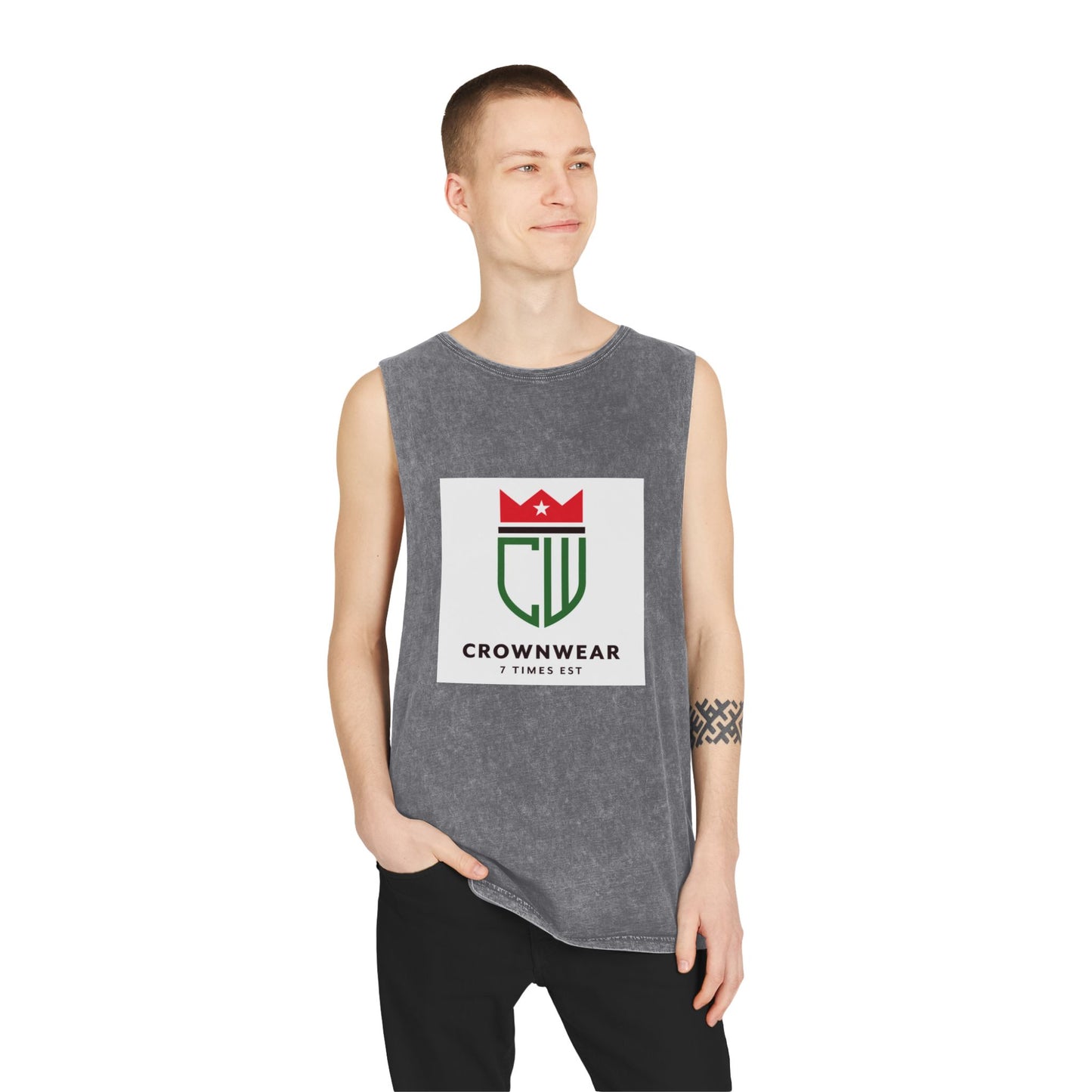 Unisex Stonewash Tank Top