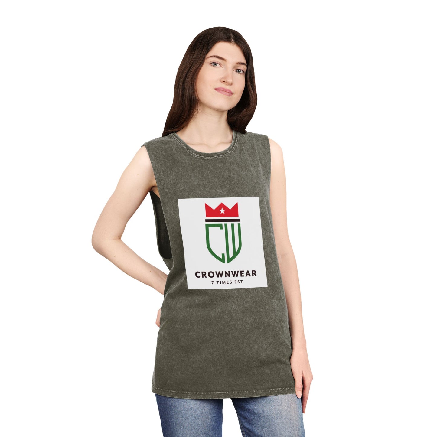 Unisex Stonewash Tank Top